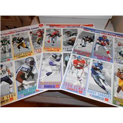 1993 McDonald's Gameday Three-Sheet Complete Football Card Set-Rice/Sanders/Marino & more!