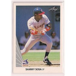 1990 Leaf Sammy Sosa Rookie Card #220