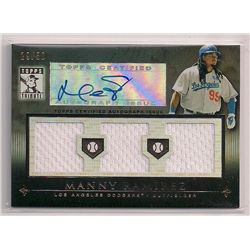 2010 Topps Tribute Manny Ramirez Autographed, Triple Game-Used Insert Card-#/50!