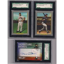 Lot of (9) Graded Baseball Cards-Includes (1) Autographed Card & (1) Game-Used Card