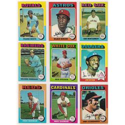 Lot of (50) 1975 Topps Baseball Cards