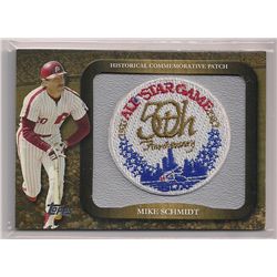 2009 Topps Historical Commemorative Patch Mike Schmidt All-Star Game Patch Card