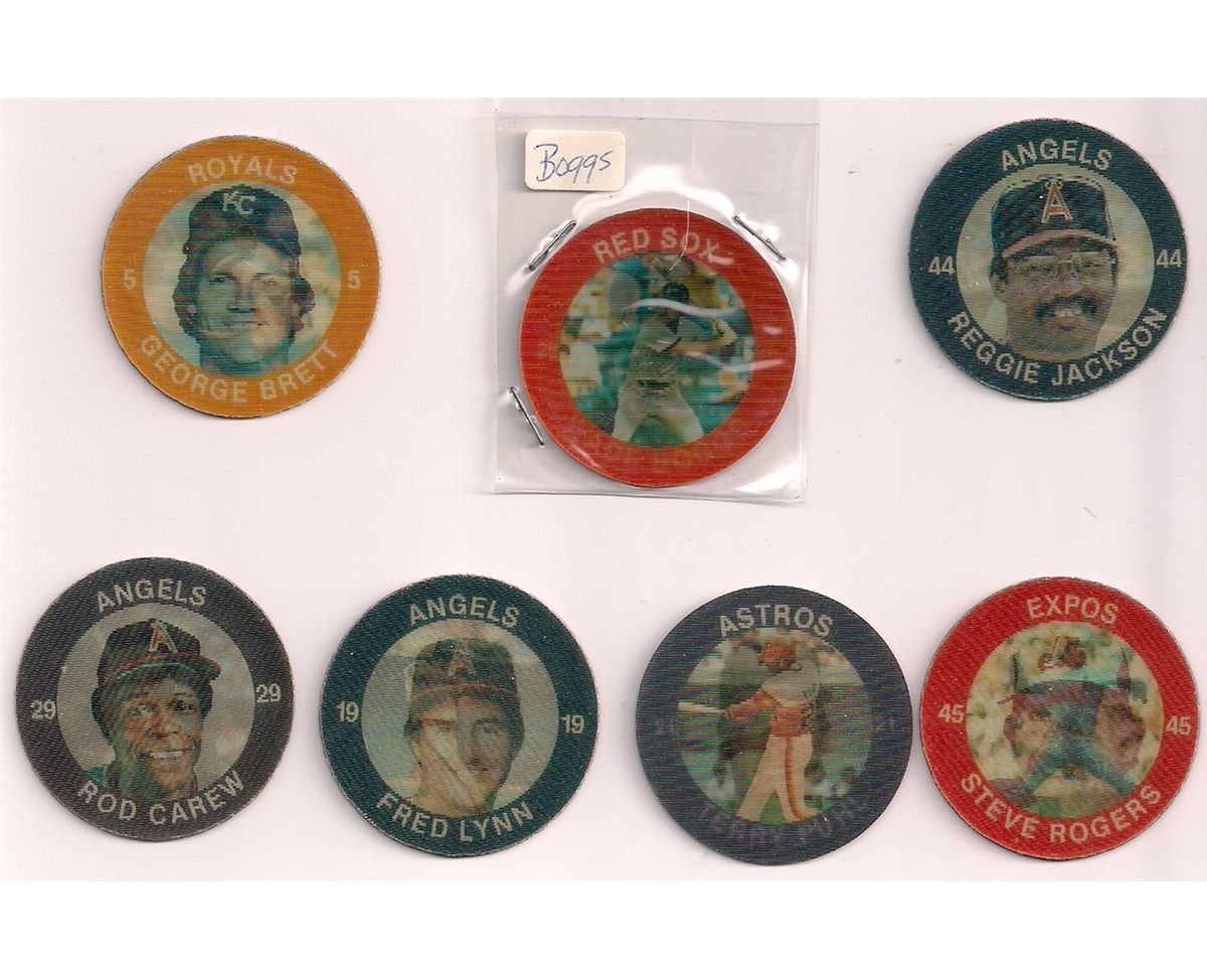 Lot of (12) 1984 7Eleven Baseball Slurpee Discs