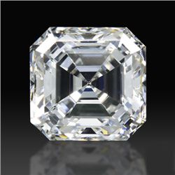 EGL USA 1.00ctw Certified AsscherBrilliant Diamond E,VV