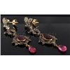 Image 2 : ANTIQUE 7.97GRAMS VICTORIAN JEWELRY EARRING