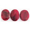 Image 1 : 241.69ctw Ruby Oval Cut Loose Gemstone lot of 3