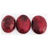 Image 2 : 241.69ctw Ruby Oval Cut Loose Gemstone lot of 3