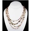 Image 1 : 152.78CTW Multi Color Thread Freshwater Pearl Necklace