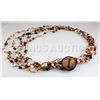 Image 2 : 152.78CTW Multi Color Thread Freshwater Pearl Necklace