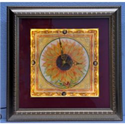 Wall Clock Golden Color size 9in.x9in.