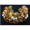 Image 1 : 352.02CTW CHUNKY AMBER MOTHER OF PEARL BRACELET PHILIPP