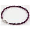 Image 1 : 24.96ct Single Micro Faceted Natural Ruby Bracelet
