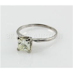 2.63 ctw Princess Cut Brilliant Diamond, G, SI1,14Kt WG