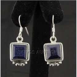 Sterling Silver 32.00ctw CorrundumSapphireEarring