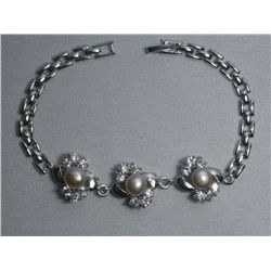 NOBLE PURPLE PEARL CZ BRACELET; AUTHENTIC PHILIPPINE PE