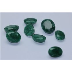 33.25 AFRICAN EMERALD MIX-SHAPED/SIZED (8 PC)