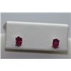 Image 1 : 6.00 CTW RUBY EARINGS .925 STERLING SILVER