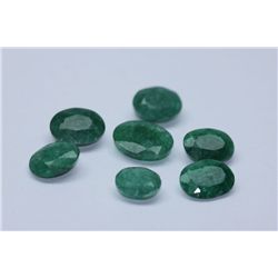 26.25 AFRICAN EMERALD MIX-SHAPED/SIZED (7 PC)