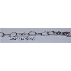 GENUINE 14K ITALIAN WHITE GOLD 5.29G HAND MADE CHAIN