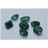 Image 1 : 28.80 AFRICAN EMERALD MIX-SHAPED/SIZED (7 PC)