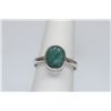 Image 1 : 18.62 CTW EMERALD RING .925 STERLING SILVER