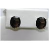 Image 1 : 21.40 CTW SMOKEY TOPAZ EARINGS .925 STERLING SILVER