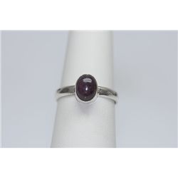 13.79 CTW STAR RUBY RING .925 STERLING SILVER
