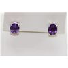 Image 1 : 11.55 CTW AMETHYST EARINGS .925 STERLING SILVER
