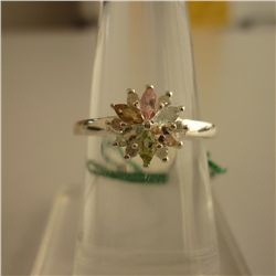 26.70 ctw,SEMIPRECIOUS RING .925 STERLING SILVER