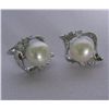 Image 1 : CLASSIC WHITE PEARL CZ EARRINGS; AUTHENTIC PHILIPPINE P