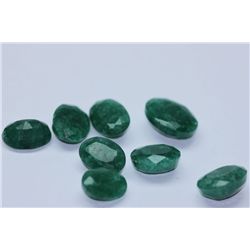30.80 AFRICAN EMERALD MIX-SHAPED/SIZED (8 PC)