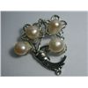 Image 1 : KISHI PEACH PEARL CZ BROOCH AUTHENTIC PHILIPPINE PEARL