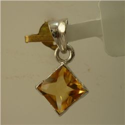 4.75 CTW CITRINE PENDANT .925 STERLING SILVER