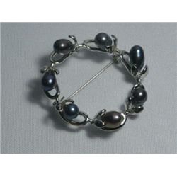 HALO BLACK PEARL BROOCH AUTHENTIC PHILIPPINE PEARL META
