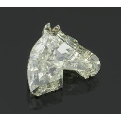 EGL CERT. 2.17 CTW DIAMOND HORSE HEAD  D/SI2