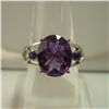 Image 1 : 22.50 CTW AMETHYST RING .925 STERLING SILVER