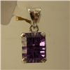 Image 1 : 9.75 CTW AMETHYST PENDANT .925 STERLING SILVER