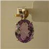 Image 1 : 9.25 CTW AMETHYST PENDANT .925 STERLING SILVER