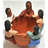 Image 2 : Navajo 5-Child Storyteller Bowl Pottery - Eva Plummer