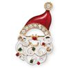Image 1 : Crystal Santa Face Fashion Pin