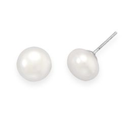 Cultured Freshwater Button Pearl Studs