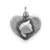 Image 1 : Oxidized Cat Silhouette Charm