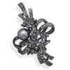 Image 1 : Crystal and Imitation Pearl Fashion Pin
