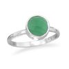 Image 1 : Faceted Green Onyx Stackable Ring  sz 6