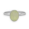 Image 1 : Faceted Prehnite Stackable Ringsz 6