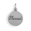 Image 1 : Rhodium Plated "Blessed" Charm
