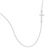Image 1 : 16"+2" Necklace with Off Center Cross