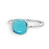 Image 1 : Blue Glass Stackable Ring Ring sz 7