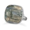 Image 1 : Soft Square Labradorite Ring