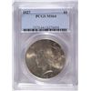 Image 1 : 1927 PEACE SILVER DOLLAR PCGS MS64 BLAST WHITE